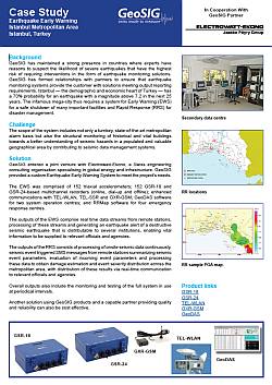 A thumbnail of the PDF of the case study for the earthquake early warning for Istanbul Metropolitan area, Turkyie